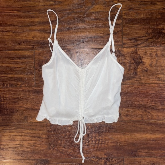 New Without Tags L.A. HEARTS White Frilly Crop Top - Picture 2 of 16